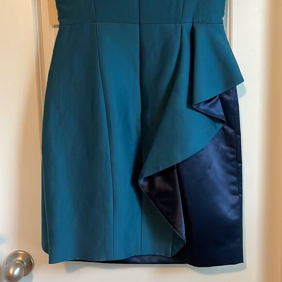 Halston Heritage Cadmium and Navy Cocktail Dress, NWT - Picture 6 of 12